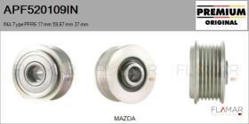 INA APF520109IN - POLEAS NUEVO ORIG. INA Type PFR6 17,00 mm 59,67 mm 37,00 mm