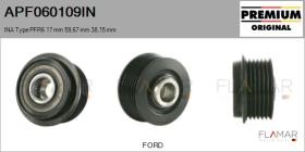 INA APF060109IN - POLEAS NUEVO ORIG. INA Type PFR6 17,00 mm 59,67 mm 38,15 mm