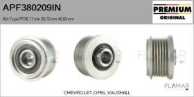 INA APF380209IN - POLEAS NUEVO ORIG. INA Type PFR6 17,00 mm 59,70 mm 40,50 mm