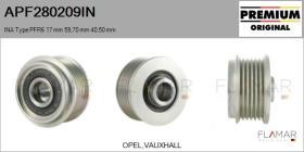 INA APF280209IN - POLEAS NUEVO ORIG. INA Type PFR6 17,00 mm 59,70 mm 40,50 mm