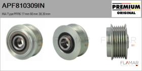 INA APF810309IN - POLEAS NUEVO ORIG. INA Type PFR6 17,00 mm 60,00 mm 38,30 mm