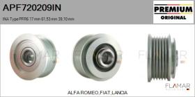 INA APF720209IN - POLEAS NUEVO ORIG. INA Type PFR6 17,00 mm 61,53 mm 39,10 mm