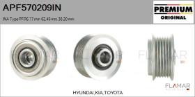 INA APF570209IN - POLEAS NUEVO ORIG. INA Type PFR6 17,00 mm 62,46 mm 38,20 mm
