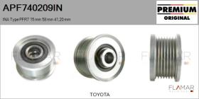 INA APF740209IN - POLEAS NUEVO ORIG. INA Type PFR7 15,00 mm 58,00 mm 41,20 mm