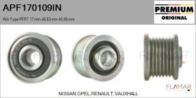 INA APF170109IN - POLEAS NUEVO ORIG. INA Type PFR7 17,00 mm 48,63 mm 40,80 mm