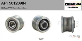 INA APF501209IN - POLEAS NUEVO ORIG. INA Type PFR7 17,00 mm 49,00 mm 40,00 mm