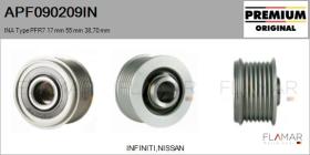 INA APF090209IN - POLEAS NUEVO ORIG. INA Type PFR7 17,00 mm 55,00 mm 38,70 mm
