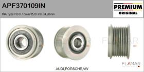 INA APF370109IN - POLEAS NUEVO ORIG. INA Type PFR7 17,00 mm 55,87 mm 34,90 mm
