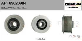INA APF890209IN - POLEAS NUEVO ORIG. INA Type PFR7 17,00 mm 60,00 mm 39,00 mm