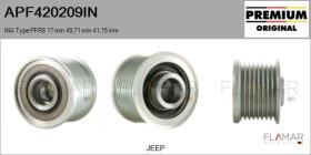 INA APF420209IN - POLEAS NUEVO ORIG. INA Type PFR8 17,00 mm 49,71 mm 41,15 mm