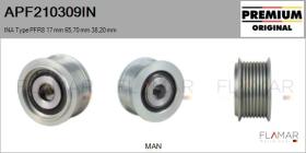 INA APF210309IN - POLEAS NUEVO ORIG. INA Type PFR8 17 mm 65,7 mm 38,2 mm