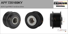 KOYO APF720169KY - POLEAS NUEVO ORIG. KOYO Type PFR6 17,00 mm 52,00 mm 39,00 mm
