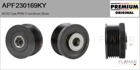 KOYO APF230169KY - POLEAS NUEVO ORIG. KOYO Type PFR6 17,00 mm 64,00 mm 39,00 mm