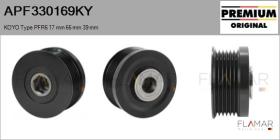 KOYO APF330169KY - POLEAS NUEVO ORIG. KOYO Type PFR6 17,00 mm 66,00 mm 39,00 mm