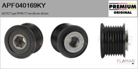 KOYO APF040169KY - POLEAS NUEVO ORIG. KOYO Type PFR8 17,00 mm 49,00 mm 40,00 mm