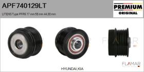 LITENS APF740129LT - POLEAS NUEVO ORIG. LITENS Type PFR6 17,00 mm 58,00 mm 44,80