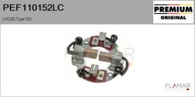 LUCAS PEF110152LC - PORTA ESCOB. NUEVO ORIG. LUCAS Type 12V