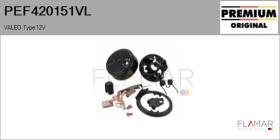 VALEO PEF420151VL - PORTA ESCOB. NUEVO ORIG. VALEO Type 12V