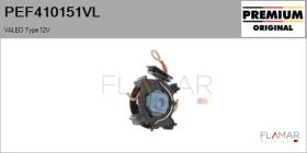 VALEO PEF410151VL - PORTA ESCOB. NUEVO ORIG. VALEO Type 12V
