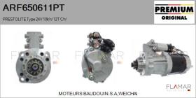 PRESTOLITE ARF650611PT - PRESTOLITE Type 24V 10,00kW 12T
