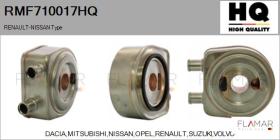 HQ RMF710017HQ - Radiador Aceite Motor Renault-Nissan