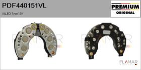 VALEO PDF440151VL - Rectificador, alternador