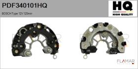 HQ PDF340101HQ - Rectificador, alternador BOSCH Type 12V 120mm