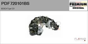 BOSCH PDF720101BS - RECTIFIC. NUEVO ORIG. BOSCH Type 12V