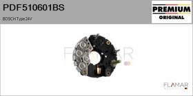 BOSCH PDF510601BS - RECTIFIC. NUEVO ORIG. BOSCH Type 24V