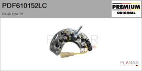 LUCAS PDF610152LC - RECTIFIC. NUEVO ORIG. LUCAS Type 12V