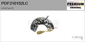 LUCAS PDF210152LC - RECTIFIC. NUEVO ORIG. LUCAS Type 12V