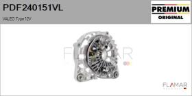 VALEO PDF240151VL - RECTIFIC. NUEVO ORIG. VALEO Type 12V