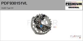 VALEO PDF930151VL - RECTIFIC. NUEVO ORIG. VALEO Type 12V