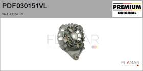 VALEO PDF030151VL - RECTIFIC. NUEVO ORIG. VALEO Type 12V