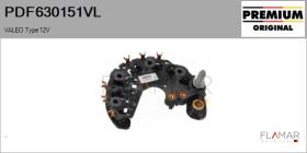 VALEO PDF630151VL - RECTIFIC. NUEVO ORIG. VALEO Type 12V