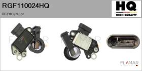 HQ RGF110024HQ - Regulador DELPHI Type 12V