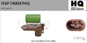 HQ RSF740047HQ - Resistencia en serie, electromotor de ventilador FIAT Type 1