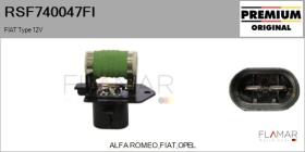 FIAT RSF740047FI - Resistencia en serie, electromotor de ventilador FIAT Type 1