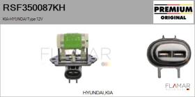 HYUNDAI-KIA RSF350087KH - Resistencia en serie, electromotor de ventilador HYUNDAI Typ