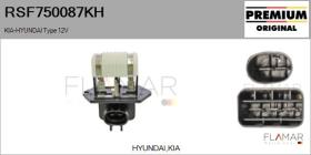 HYUNDAI-KIA RSF750087KH - Resistencia en serie, electromotor de ventilador HYUNDAI Typ
