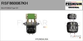 HYUNDAI-KIA RSF860087KH - Resistencia en serie, electromotor de ventilador HYUNDAI Typ