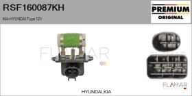 HYUNDAI-KIA RSF160087KH - Resistencia en serie, electromotor de ventilador HYUNDAI Typ