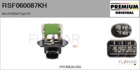 HYUNDAI-KIA RSF060087KH - Resistencia en serie, electromotor de ventilador HYUNDAI Typ