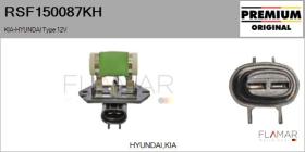 HYUNDAI-KIA RSF150087KH - Resistencia en serie, electromotor de ventilador HYUNDAI Typ