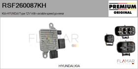HYUNDAI-KIA RSF260087KH - Resistencia en serie, electromotor de ventilador HYUNDAI Typ