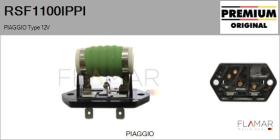 PIAGGIO RSF1100IPPI - Resistencia en serie, electromotor de ventilador PIAGGIO Typ