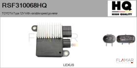 HQ RSF310068HQ - Resistencia en serie, electromotor de ventilador TOYOTA Type