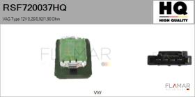 HQ RSF720037HQ - RESISTENCIAS VENTILADOR CALEFACCION