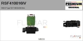 IVECO RSF410016IV - RESISTENCIAS VENTILADOR CALEFACCION