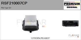 PSA RSF210007CP - RESISTENCIAS VENTILADOR CALEFACCION